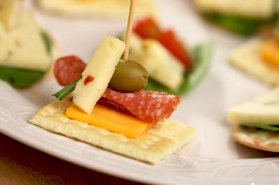 Finger foods should be bite-size and easy to eat.