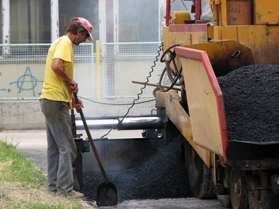 Chip seals can be used to preserve driveways and parking lots.