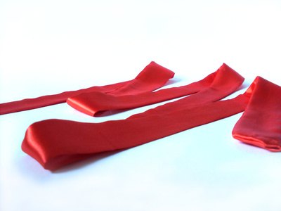 Make markers with wooden stakes and orange tape.