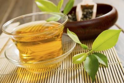 Green tea does contain caffeine.