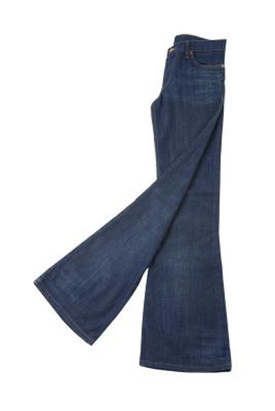 Flared jeans and trousers were all the rage.