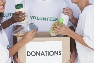 Separate donations by item kind and quanity.