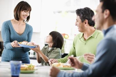 The food pyramid was created to help families with healthy meal planning.