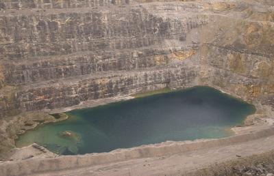 Quarrying wastes water.