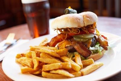 Avoid greasy food before and while you drink beer.