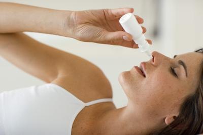 For some, a nasal spray that uses nothing more than saline solution may be enough to clear a low level infection.