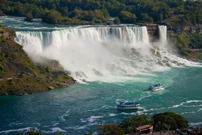 Niagara Falls is along the New York/Canadian border.