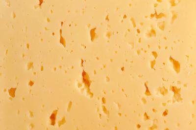Close up view of colby cheese