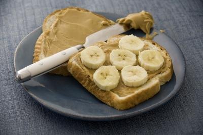 Peanut butter contains high amounts of protein and potassium and small amounts of nitrates.