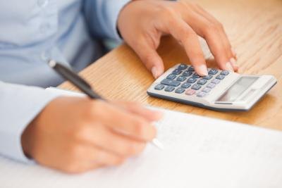 man calculating