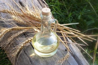 Sunflower oil in a small jug