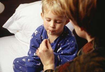 Your child should stay in bed when he has a productive cough.