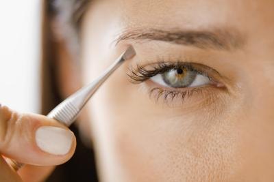 You can use tweezers to pull the hair out.