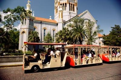 Shuttle bus.