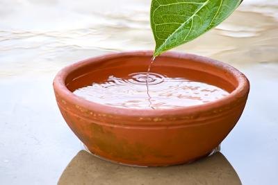 Bowl of water.