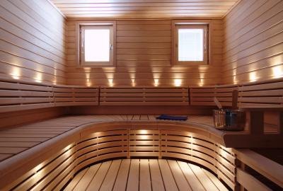 Saunas can relieve stress.