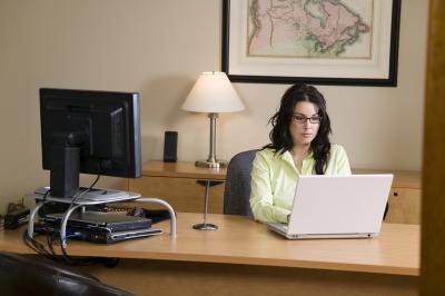 woman at computer