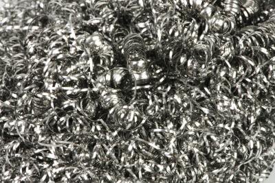 A close up of a piece of rouge cloth to buff the silver and bring out the sheen