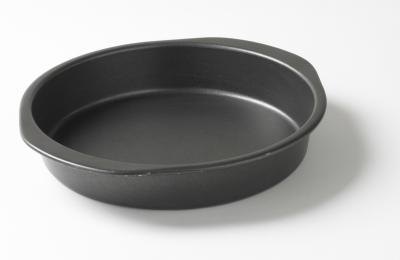 Pans are available in a variety of materials.