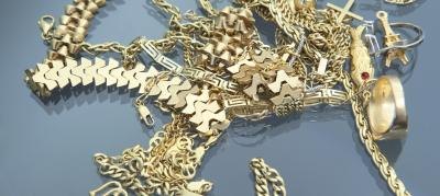 Old gold jewelry