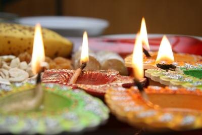 Diwali lights welcome the goddess of wealth.
