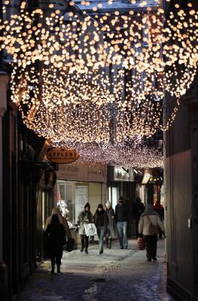Dublin during the holiday season