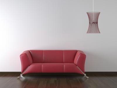 Burgundy couch