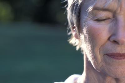 Wrinkled skin is a sign of aging.