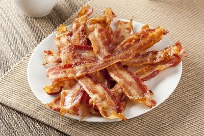 Meat, like bacon, is a significant source of fat in our diets.