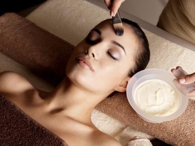 The chemical peel solution is applied to area and left on skin for predetermined time limit.