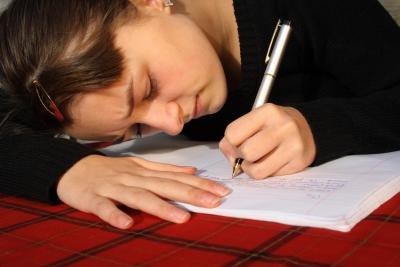 It is popular for kids to write on themselves.