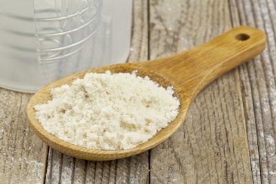 Scoop of whey protein
