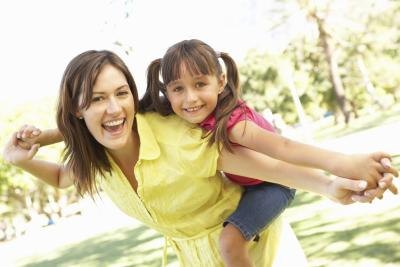 mother with daughter