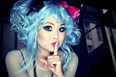 Try out some blue hair.