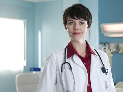 Female doctor.