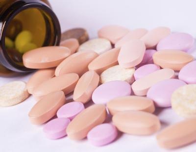 Close up of muscle relaxers.