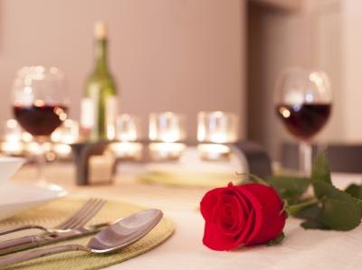 A romantic dinner.
