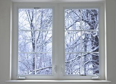 Window blocking winter air