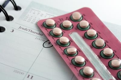 birth control pills on calendar