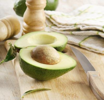A sliced avocado.