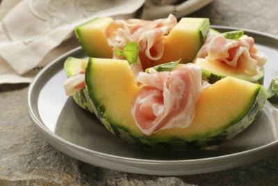 Italian melon with prosciutto
