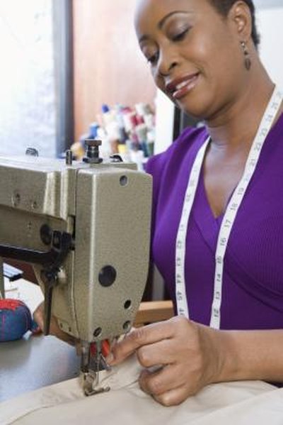 Woman sewing
