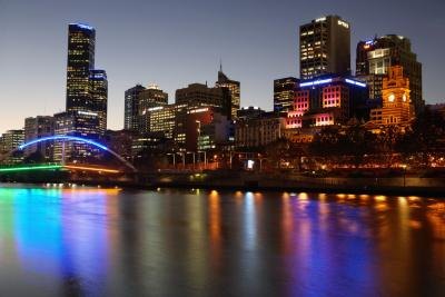 Cityscape of Melbourne, Australia.