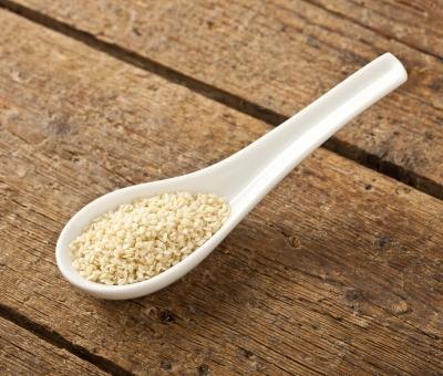 A spoonful of sesame seeds