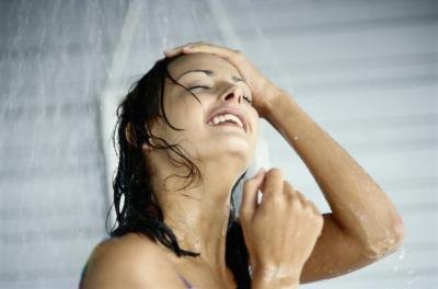 Take a shower before going out.