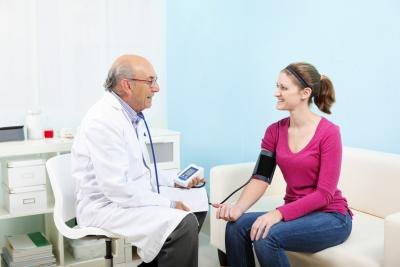 You doctor will take your blood pressure reading from the higher arm to get a more accurate reading.