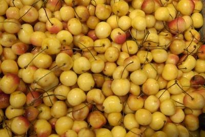 Rainer cherries are from Washington State.