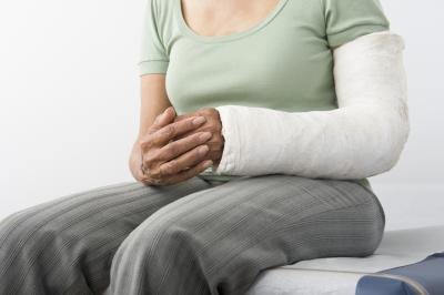 Person with broken arm