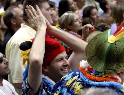Parrotheads at a concert