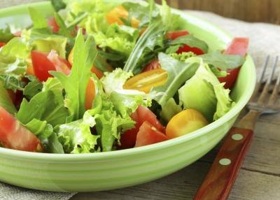 Follow the second course with salad.